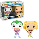 Funko Pop DC Super Heroes - The Joker (Beach) & Harley Quinn Hot Topic EX (2pk)