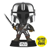 Funko Pop Star Wars - The Mandalorian w/ Darksaber GITD Special Edition EX