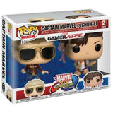 Funko Pop Marvel Gamerverse 2 Pack - Captain Marvel Vs Chun-Li