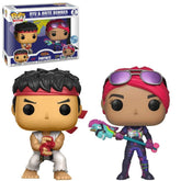 Funko Pop Street Fighter x Fortnite Ryu & Brite Bomber 2 Pack