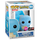 Funko Pop Pokemon - Squirtle Flocked Pop GameStop EX