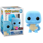 Funko Pop Pokemon - Squirtle Flocked Pop GameStop EX