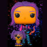 Funko Pop Marvel Hawkeye - Kate Bishop w/ Lucky The Pizza Dog (Blacklight) Special Edition