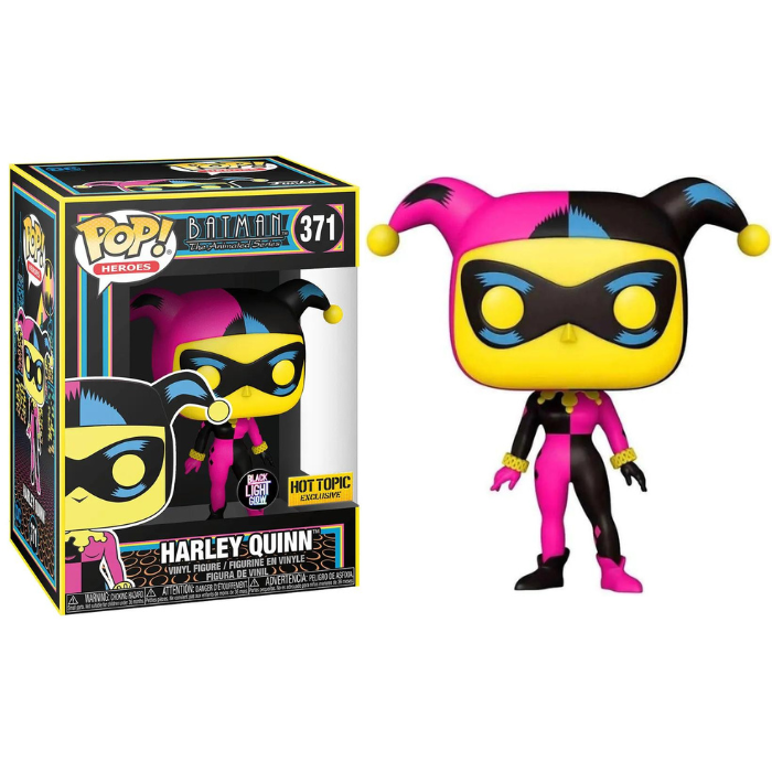Funko Pop Batman The Animated Series - Harley Quinn Blacklight Hot Topic EX