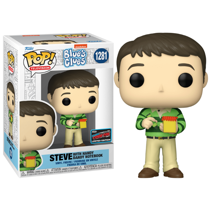 Funko Pop Blue's Clues - Steve w/ Handy Dandy Notebook 2022 NYCC EX