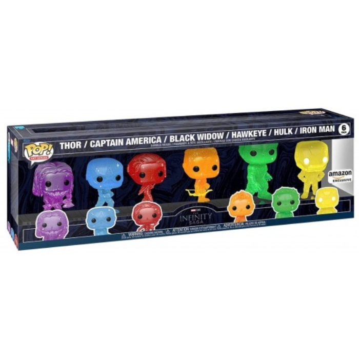 Funko Pop Marvel Infinity Saga Artist Series - Thor/Captain America/Black Widow/Hawkeye/Hulk/Iron Man Amazon EX
