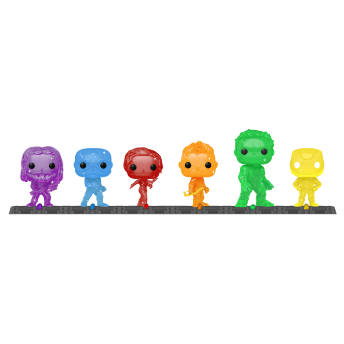 Funko Pop Marvel Infinity Saga Artist Series - Thor/Captain America/Black Widow/Hawkeye/Hulk/Iron Man Amazon EX