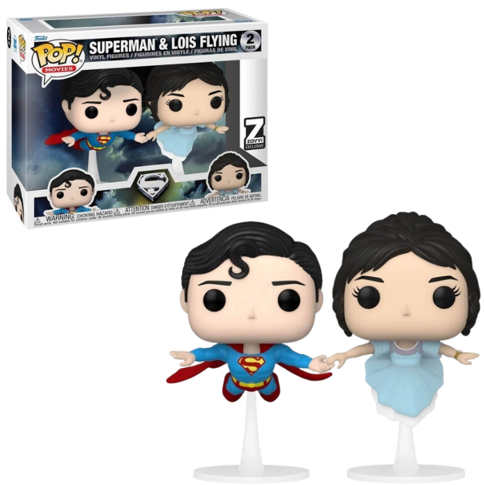 Funko Pop DC - Superman & Lois Flying 2 Pk Zavvi EX