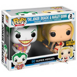 Funko Pop DC Super Heroes - The Joker (Beach) & Harley Quinn Hot Topic EX (2pk)