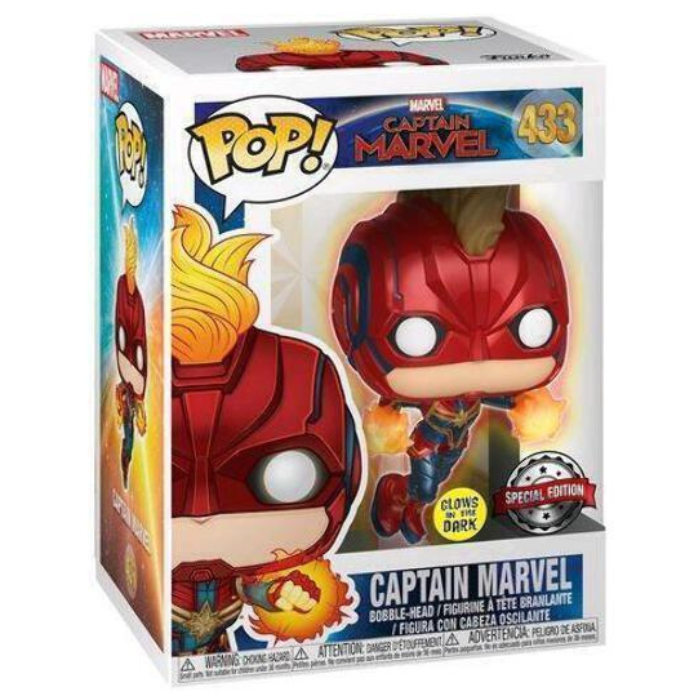 Funko Pop Captain Marvel - Captain Marvel GITD Special Edition EX