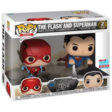 Funko Pop DC Justice League - The Flash & Superman 2 Pk Funko 2018 Fall Convention EX