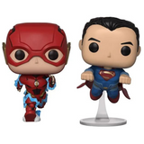 Funko Pop DC Justice League - The Flash & Superman 2 Pk Funko 2018 Fall Convention EX
