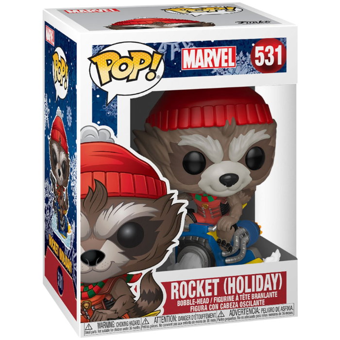 Funko Pop Marvel - Rocket (Holiday)