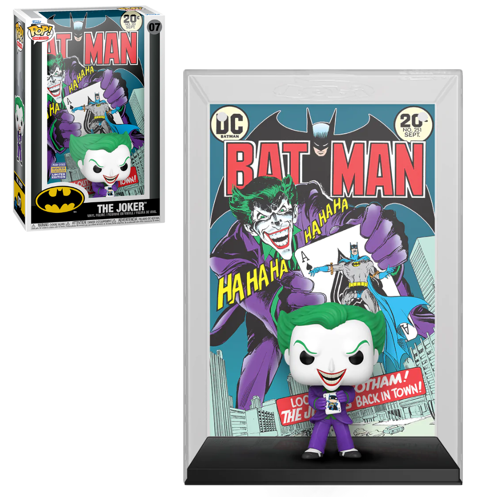 Funko Pop Comic Cover w/ Protector - DC Comics Joker (Back In Town) 2022 Winter Convention EX