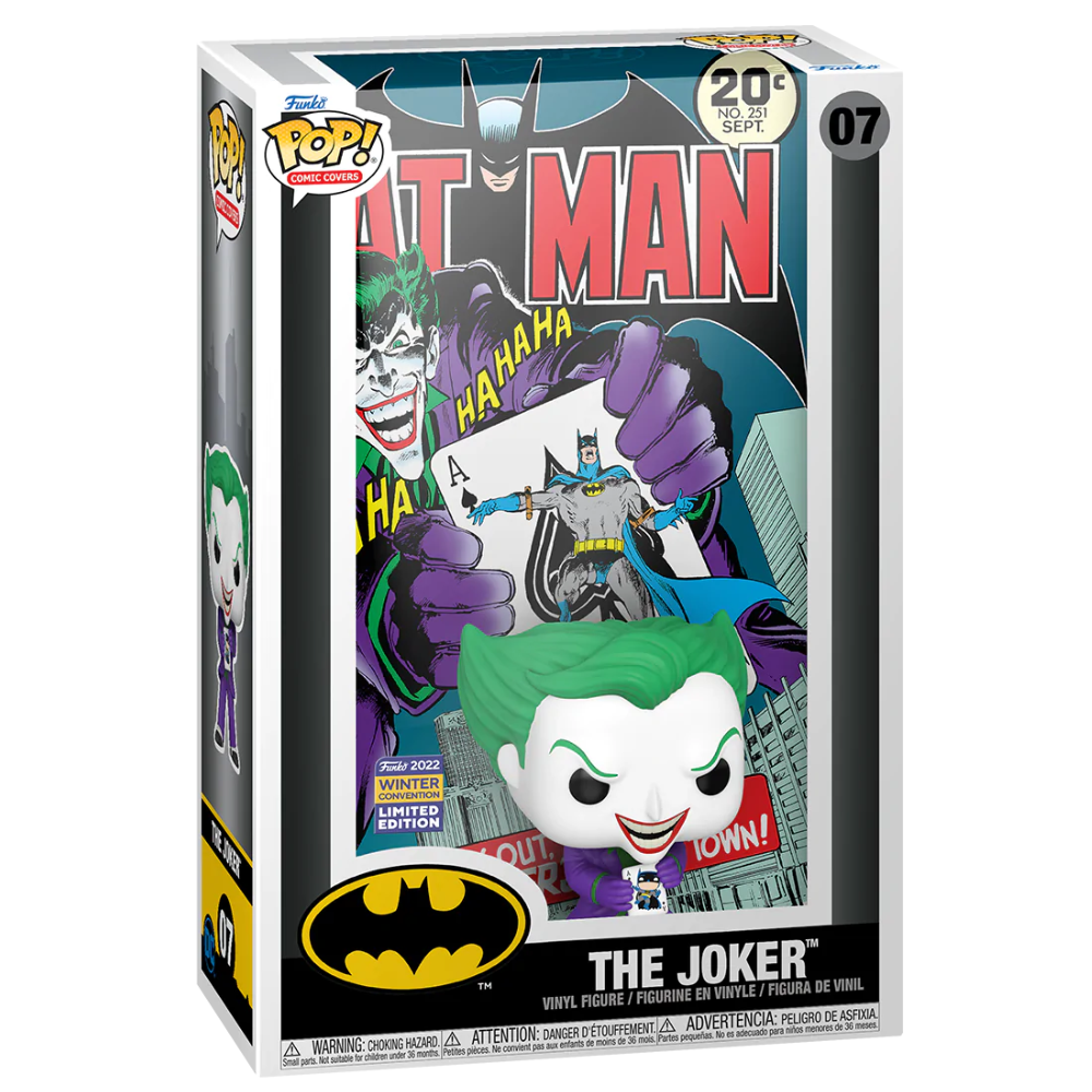 Funko Pop Comic Cover w/ Protector - DC Comics Joker (Back In Town) 2022 Winter Convention EX