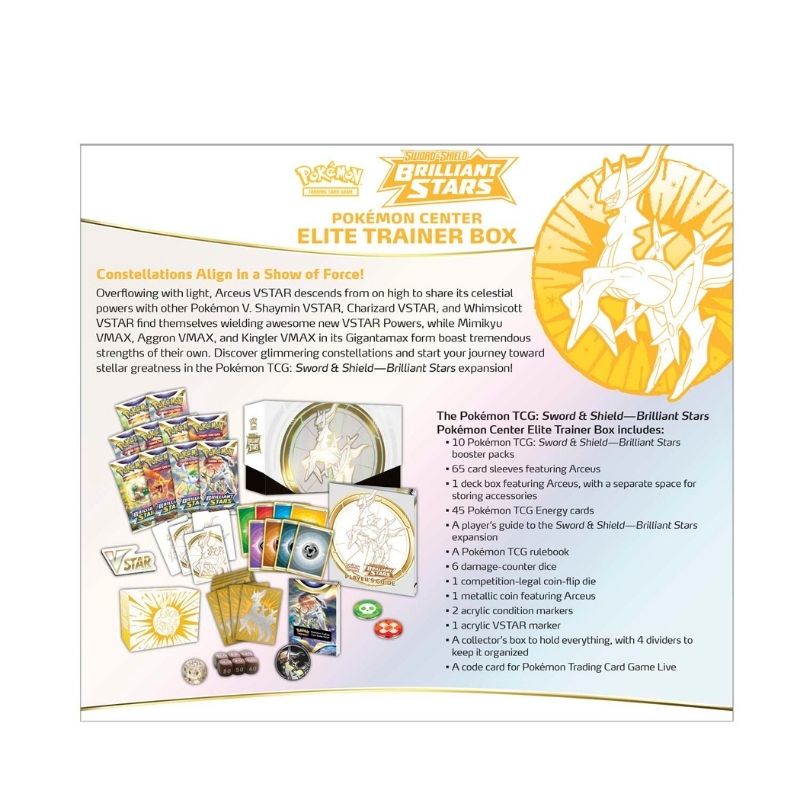 Pokemon Sword And Shield Brilliant Stars Elite Trainer Box