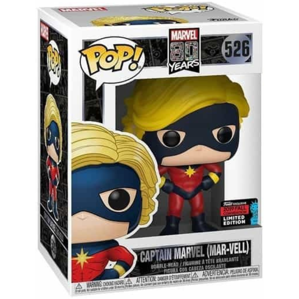 Funko Pop Marvel 80 Years - Captain Marvel (Mar-Vell) 2019 Fall Convention EX