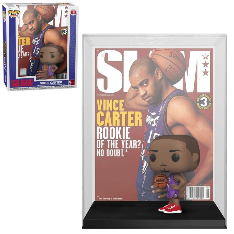 Funko Pop NBA Slam Cover Vince Carter Purple Raptors w/ Protector
