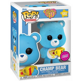 Funko Pop Care Bears 40th Anniversary - Champ Bear (Flocked) Chase EX