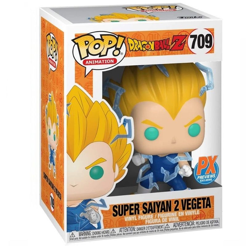 Funko Pop Dragon Ball Super Saiyan 2 Vegeta PX Previews Exclusive