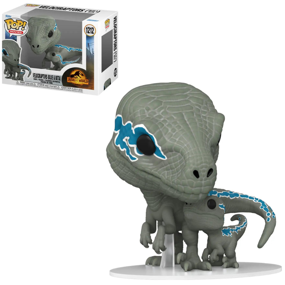 Funko Pop Jurassic World Dominion - Velociraptors Blue and Beta