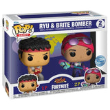 Funko Pop Street Fighter x Fortnite Ryu & Brite Bomber 2 Pack