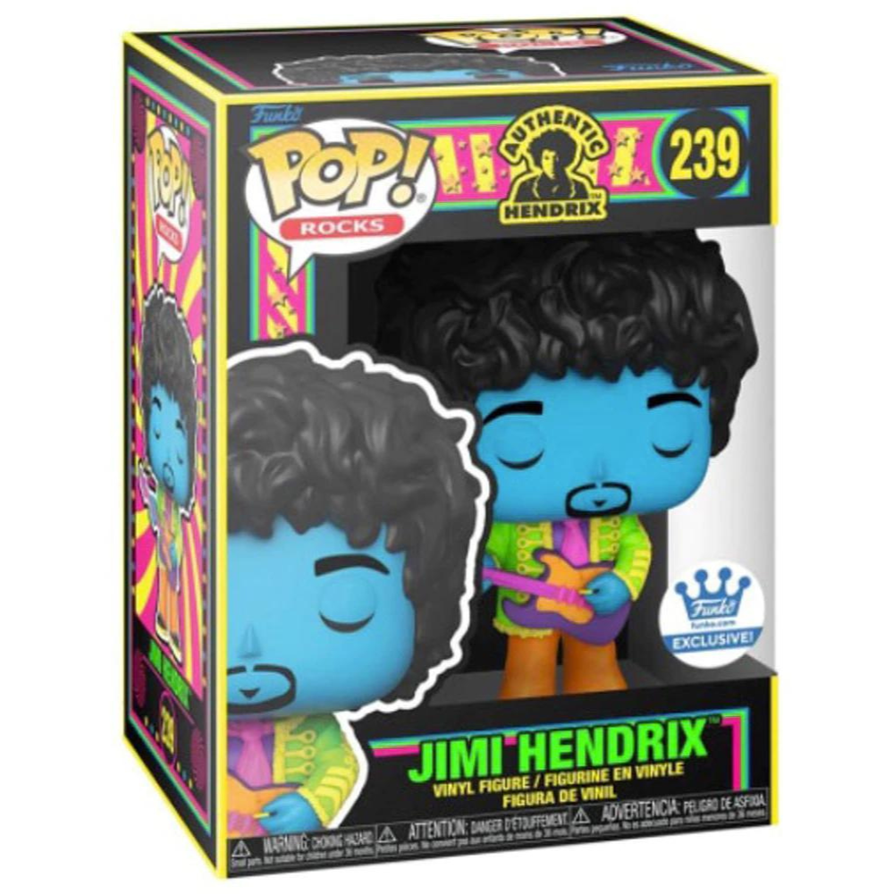 Funko Pop Authentic Hendrix - Jimi Hendrix Blacklight
