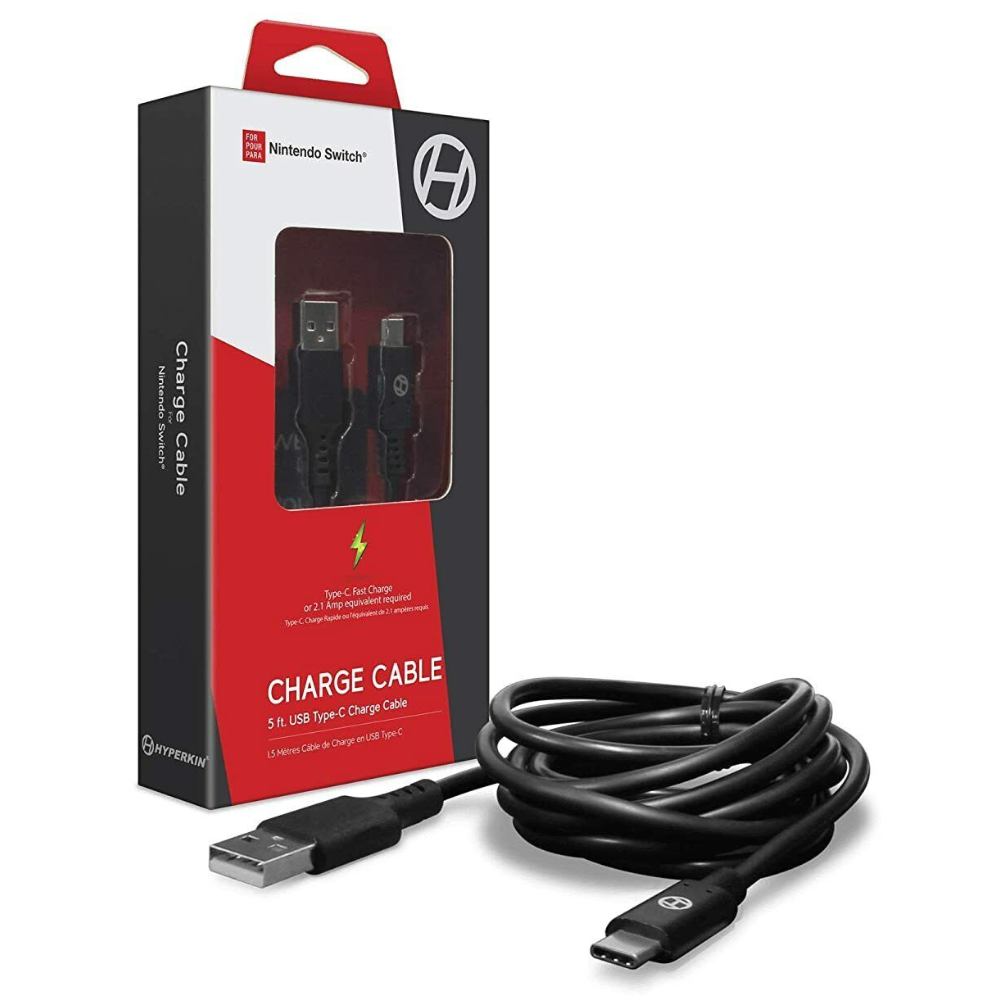 Hyperkin 5ft Type C Charging Cable for Controller (Nintendo Switch/Nintendo Switch OLED)