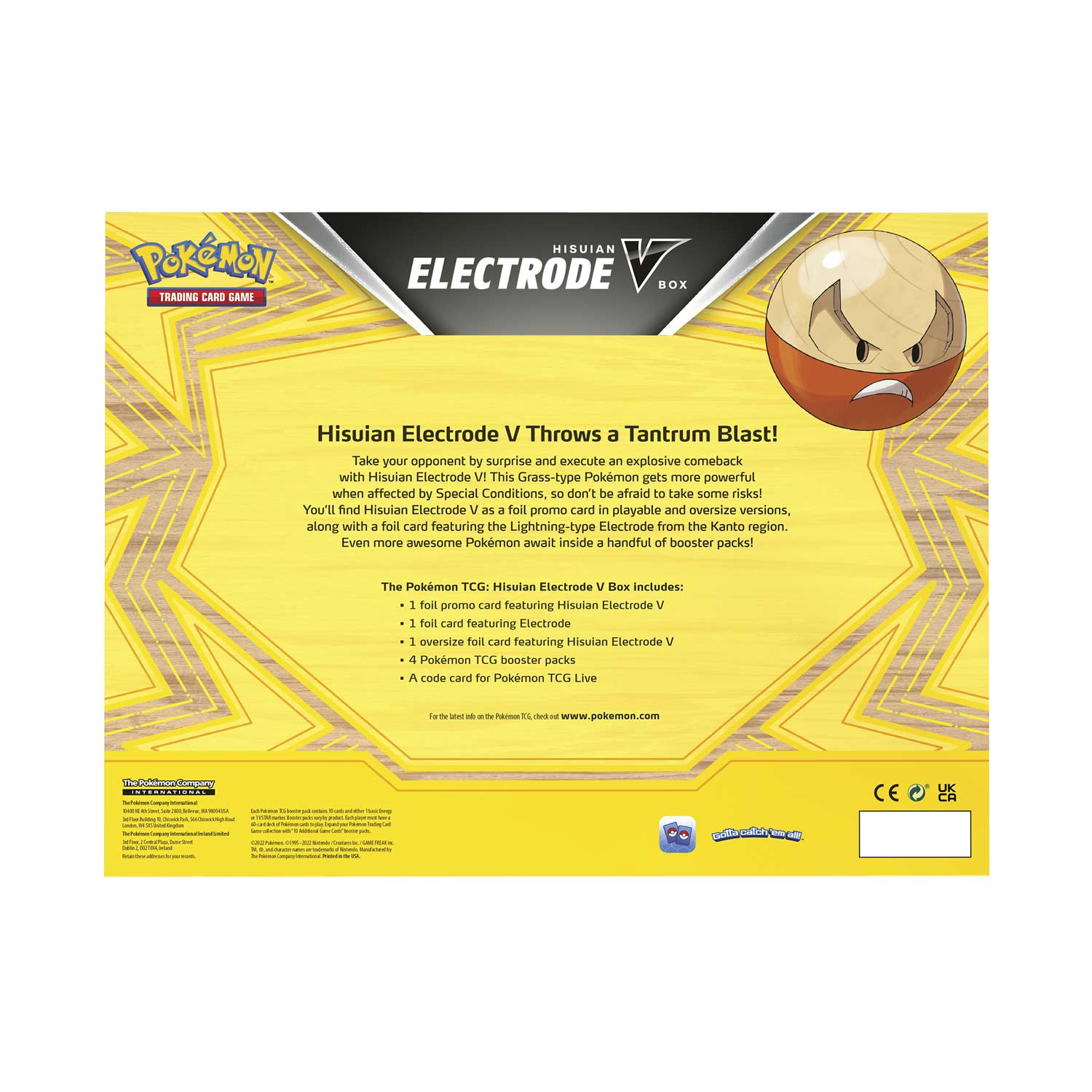 Pokemon TCG: Hisuian Electrode V Box