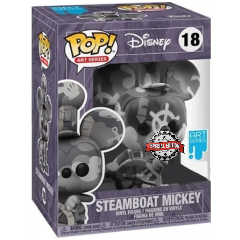 Funko Pop Disney - Steamboat Mickey (Art Series) Special Edition EX [Hardstack]