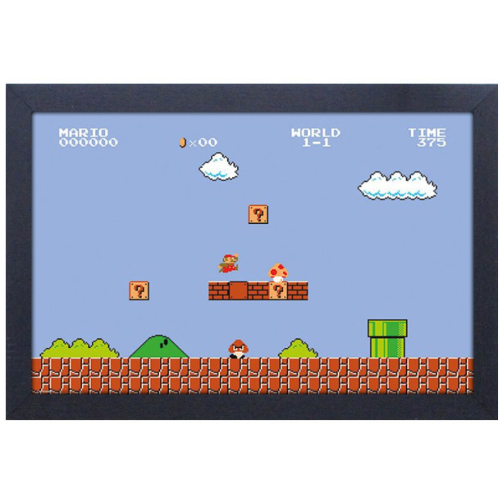 Super Mario Bros Level 1-1 Framed Print