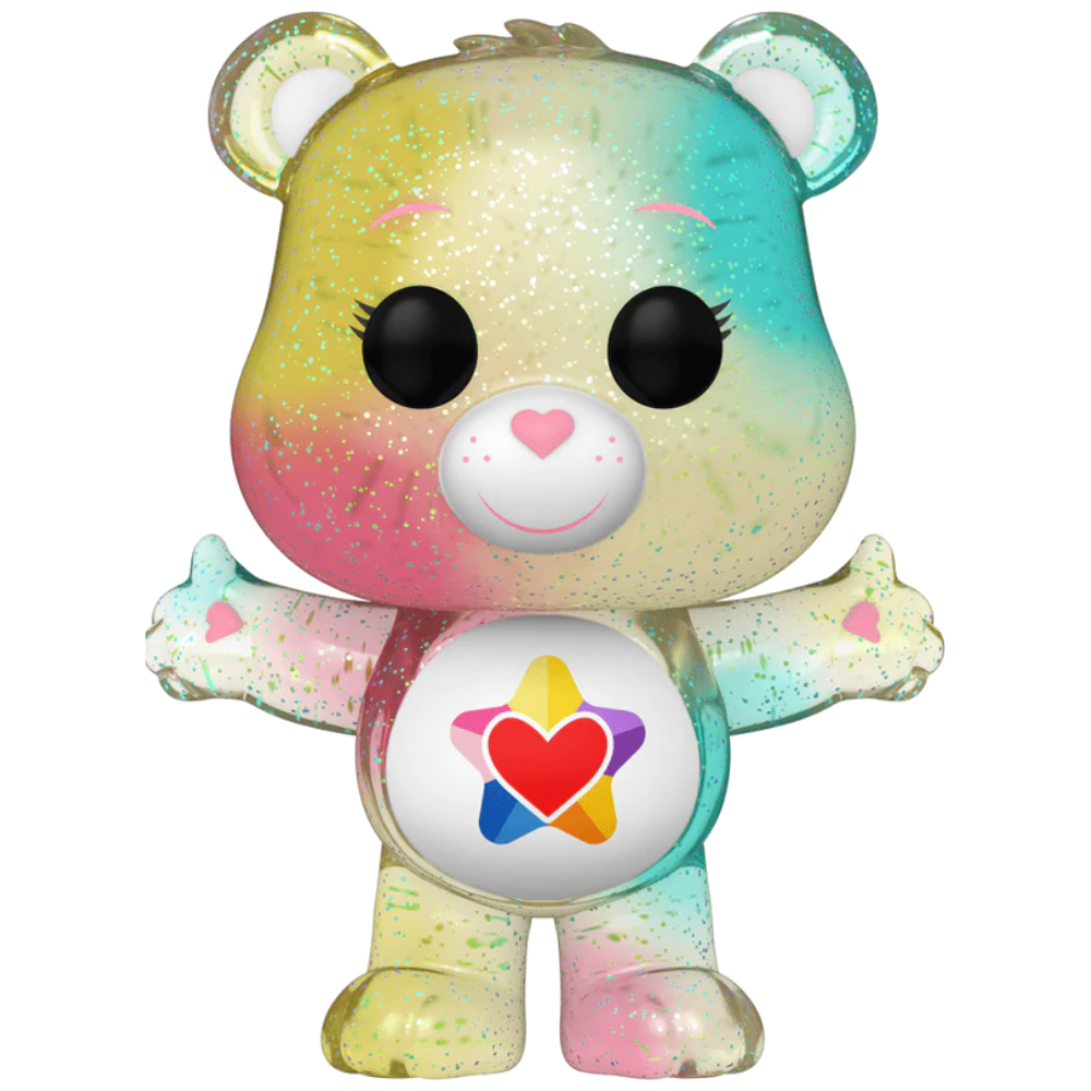 Funko Pop Care Bears 40th Anniversary - True Heart Bear (Translucent) Chase EX