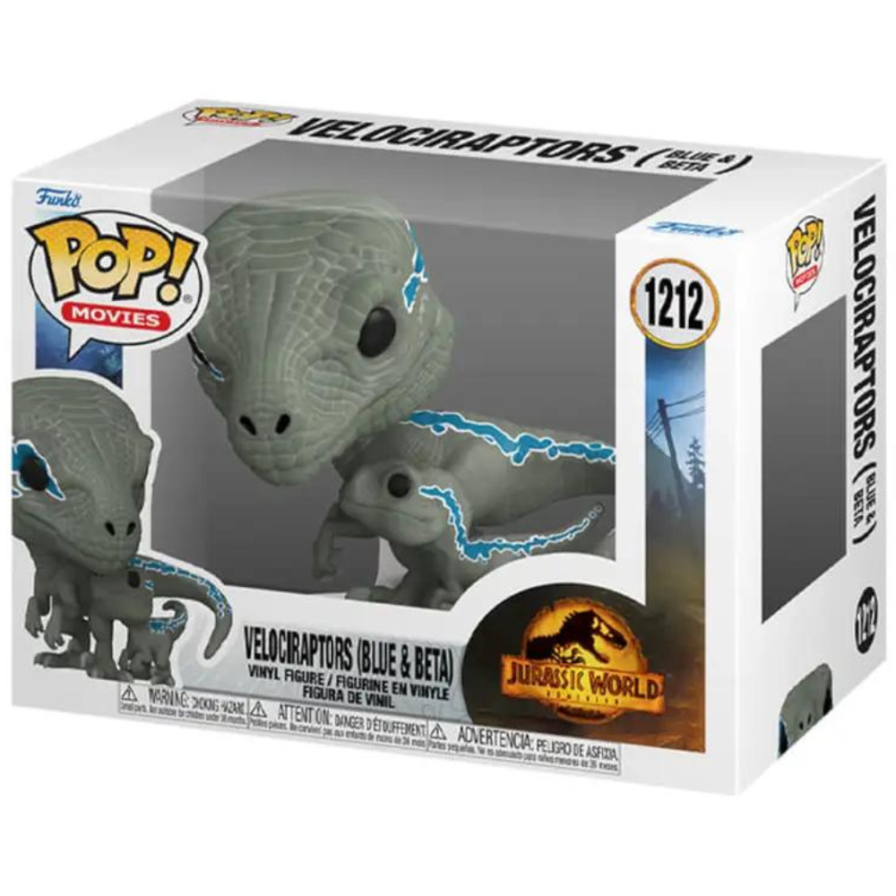 Funko Pop Jurassic World Dominion - Velociraptors Blue and Beta