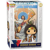 Funko Pop Comic Cover w/ Protector - DC Comics 80th Anniversary Wonder Woman Rebirth on Throne