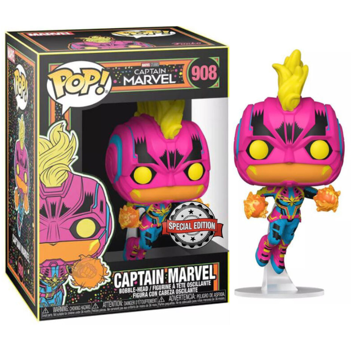 Funko Pop Marvel Studios - Captain Marvel Special Edition (Blacklight)