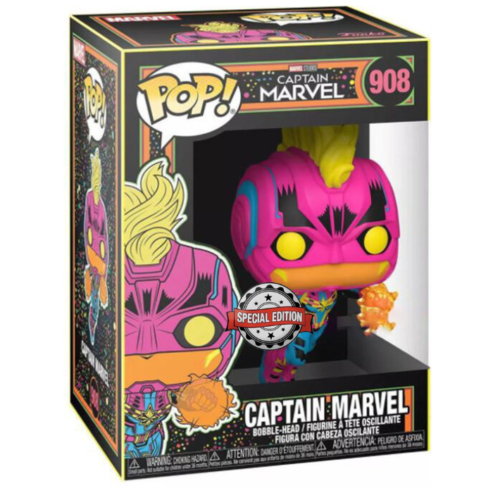 Funko Pop Marvel Studios - Captain Marvel Special Edition (Blacklight)