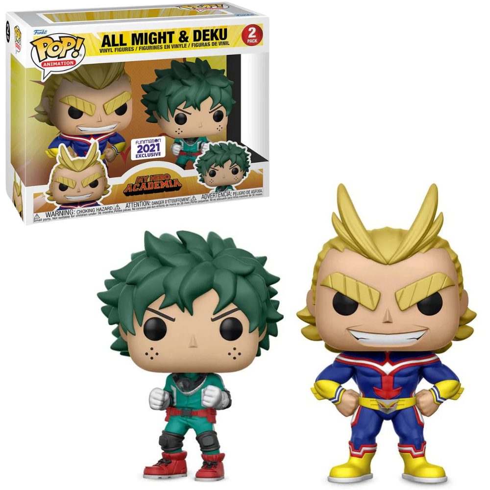 Funko Pop My Hero Academia - All Might & Deku 2-Pack 2021 Funimation EX