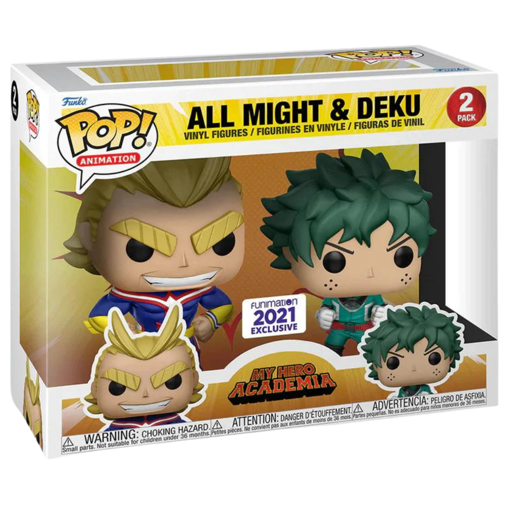 Funko Pop My Hero Academia - All Might & Deku 2-Pack 2021 Funimation EX