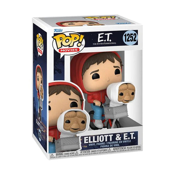 Funko Pop E.T. The Extra-Terrestrial 40th Anniversary - Elliot w/ ET in Bike Basket