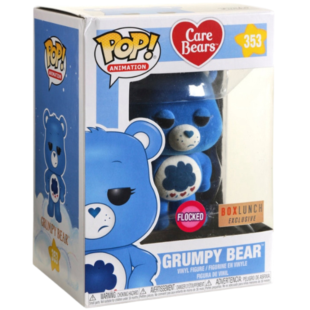 Funko Pop Care Bears - Grumpy Bear Flocked Box Lunch EX