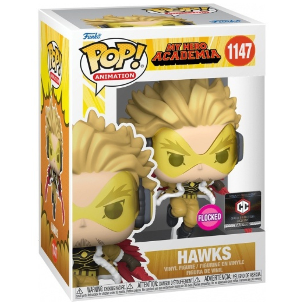 Funko Pop My Hero Academia - Hawks (Flocked) Chalice Collectibles EX