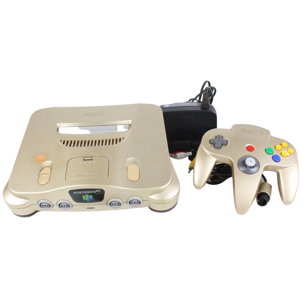 Nintendo 64 Console w/ Controller - Gold (Japanese Region Free)