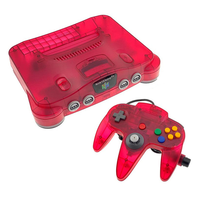 Nintendo 64 funtastic on sale watermelon red console