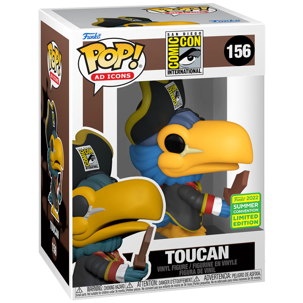 Funko Pop Ad Icons - SDCC Pirate Toucan 2022 Summer Convention EX