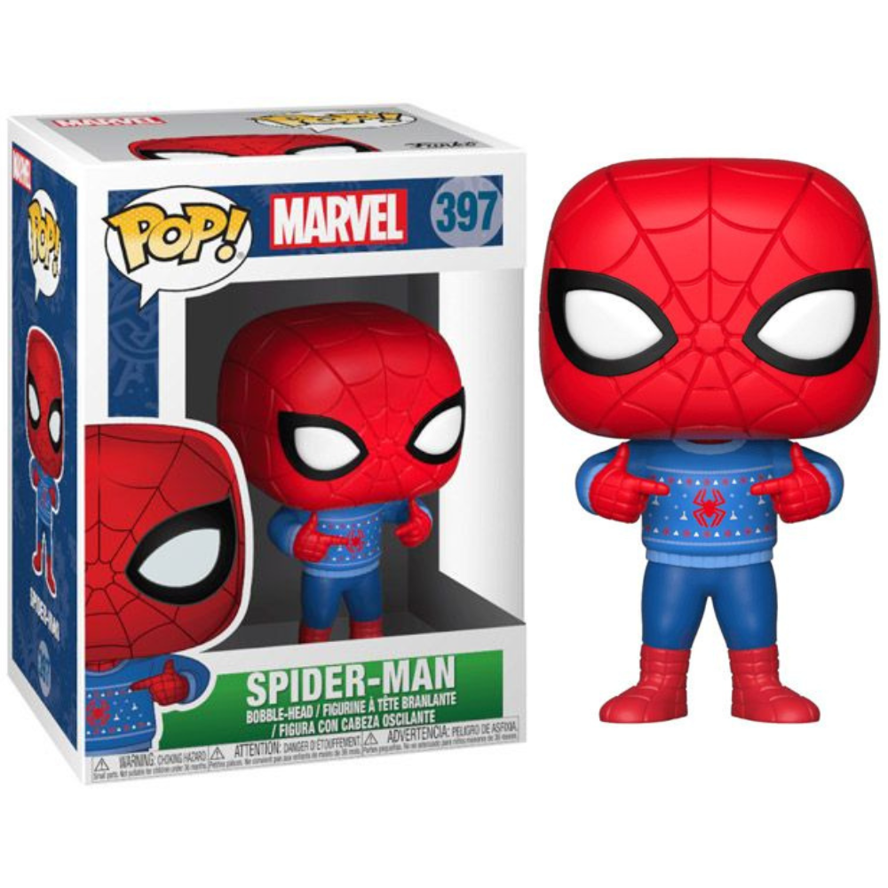 Funko pop spider on sale man ugly sweater