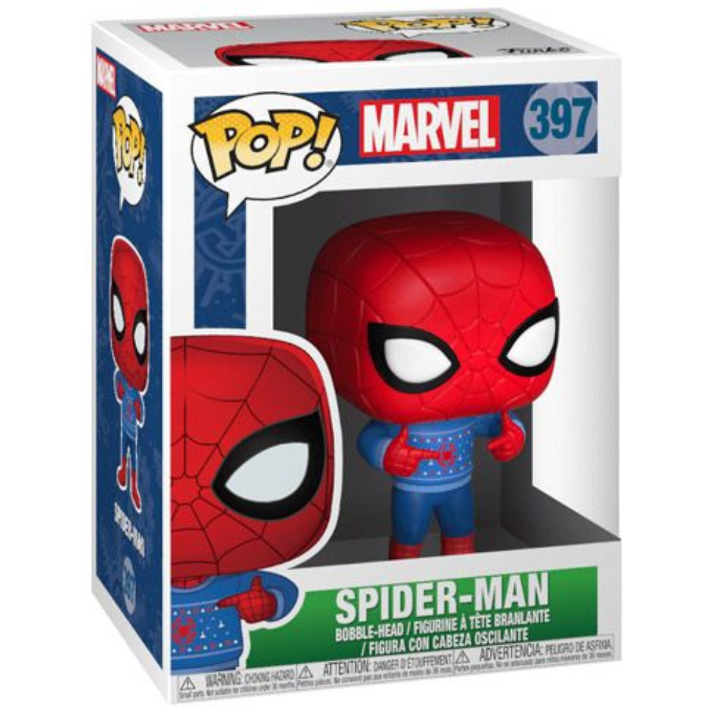 Funko pop spider shop man ugly sweater