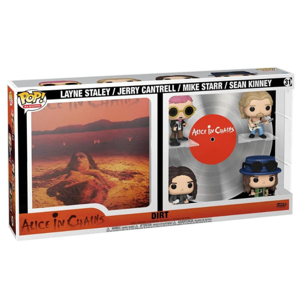 Funko Pop Albums Alice In Chains Dirt - Layne Staley / Jerry Cantrell / Mike Starr / Sean Kinney 4-Pack