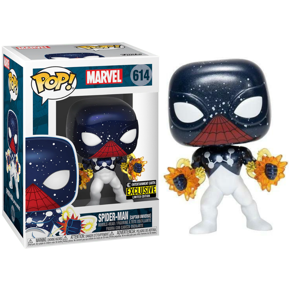 Funko Pop! Marvel: Spider-Man Captain Universe Entertainment Earth