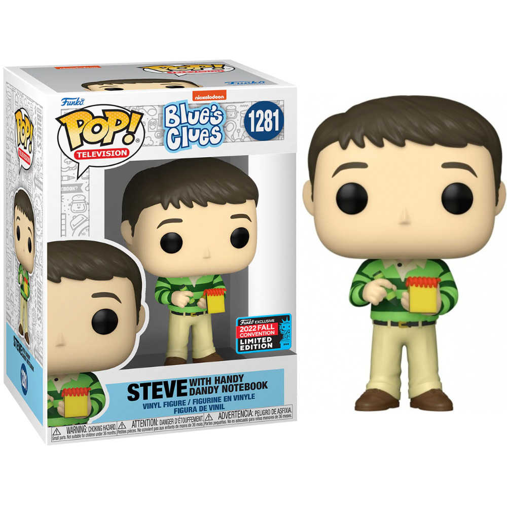 Funko Pop Blue's Clues - Steve w/ Handy Dandy Notebook 2022 Fall Convention EX