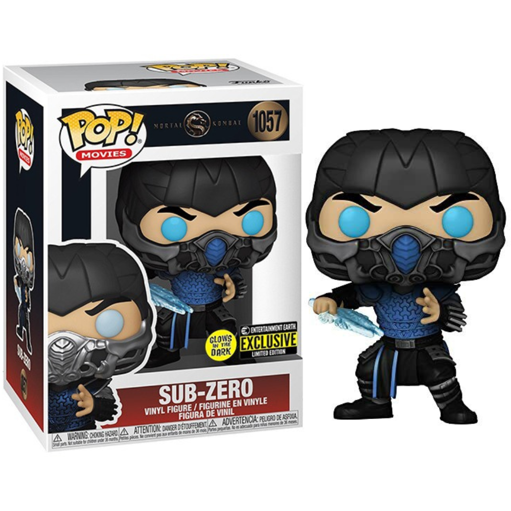 Funko Pop Mortal Kombat - Sub-Zero GITD Entertainment Earth EX
